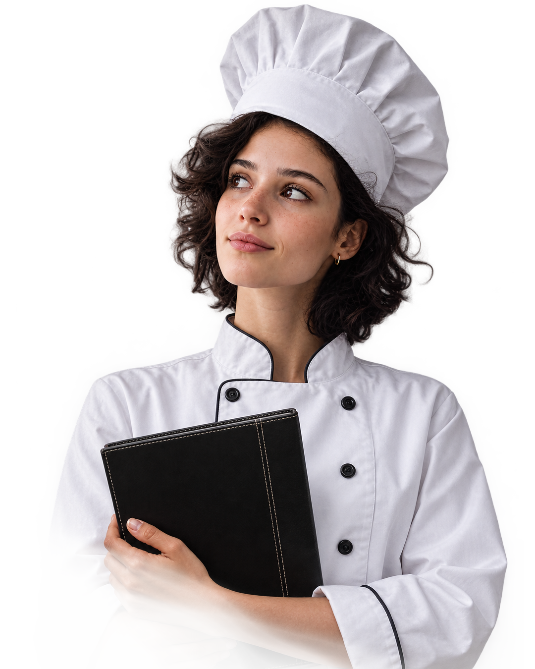 Estudiante de UTHGRA con uniforme de chef